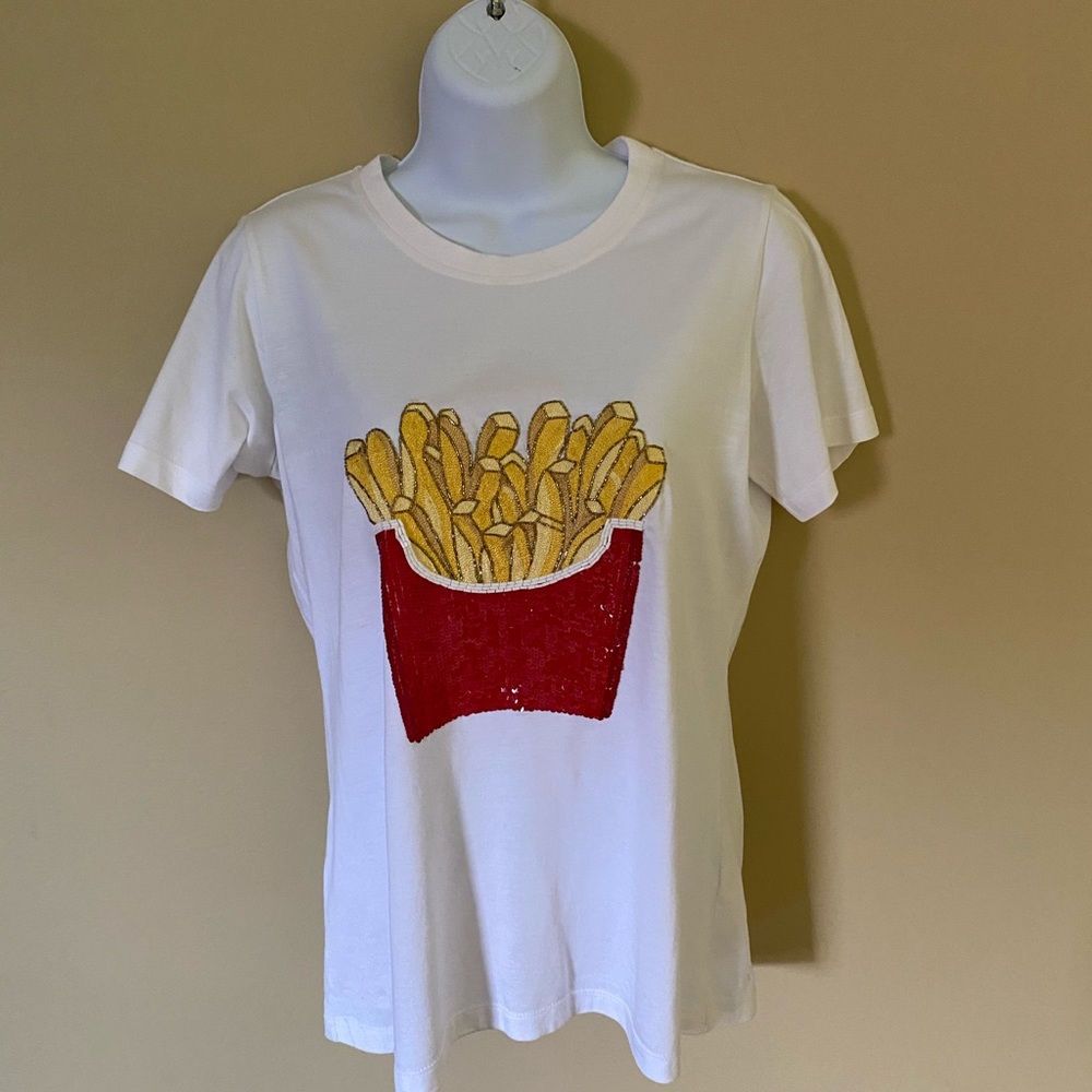 Punarvi sparkly French fry t-shirt